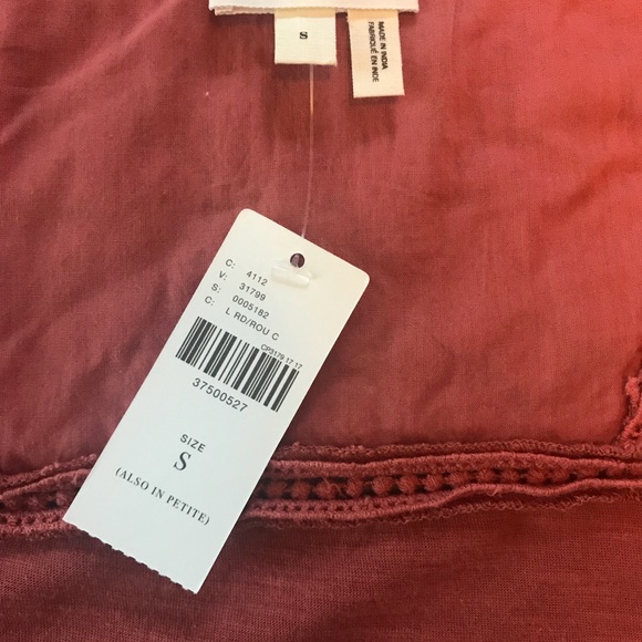 Anthropology Meadow Rue Boho Lace Top - Picture 5 of 5